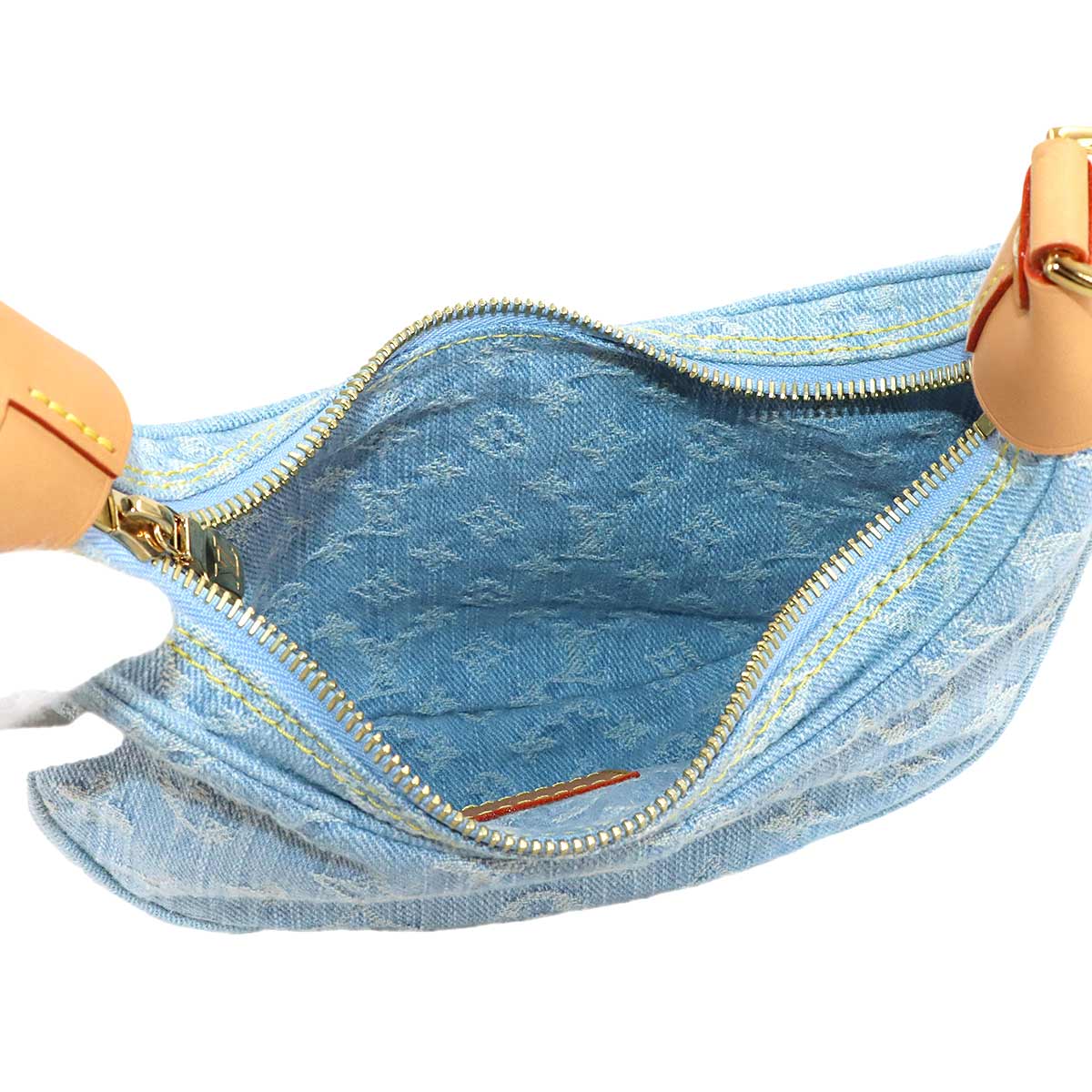 Monogram Denim Loop Hand Shoulder Bag Sky Blue M24846