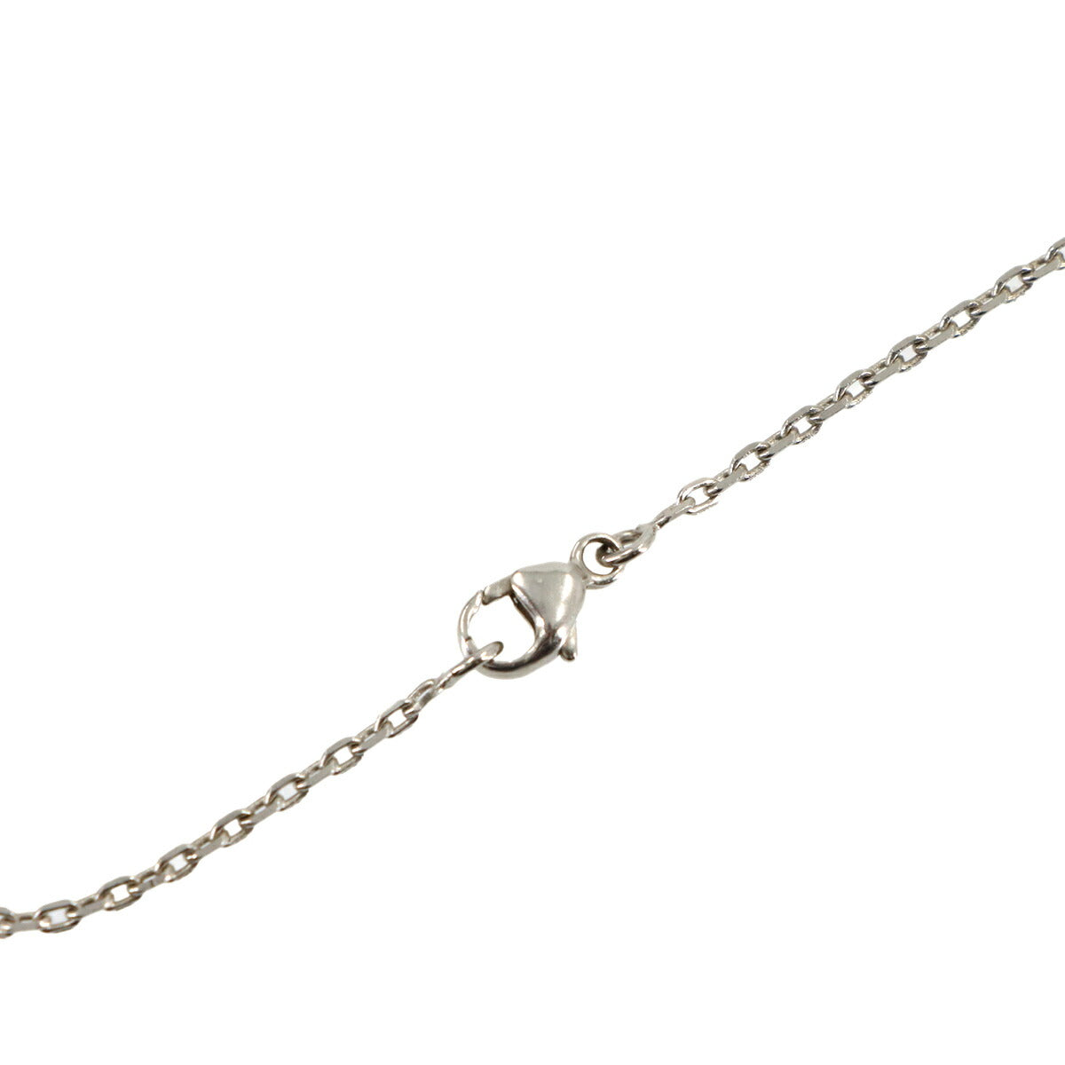 Pop H Chain Necklace Black Silver Accessory