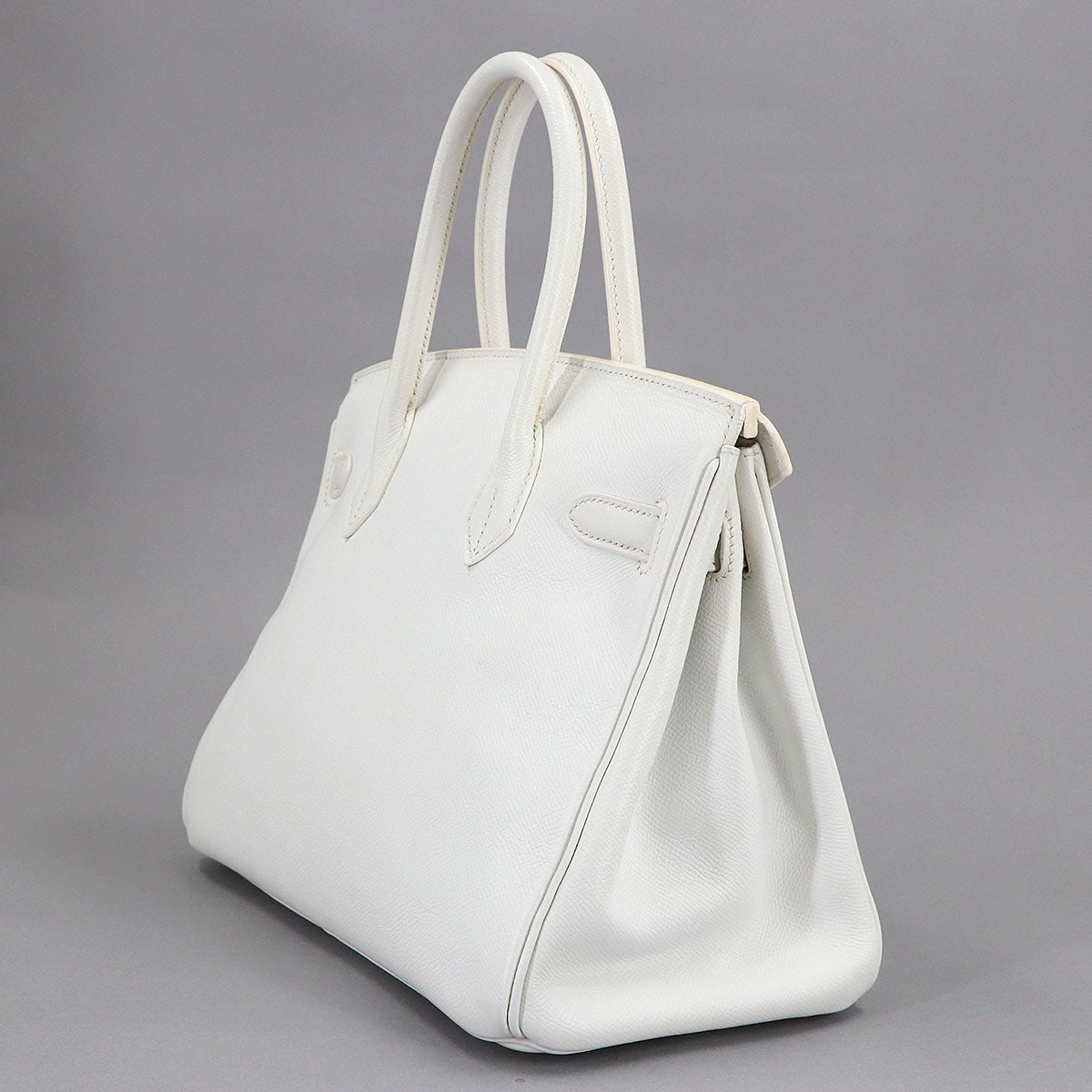 Birkin 30 Veau Epsom White Hand Bag Purse