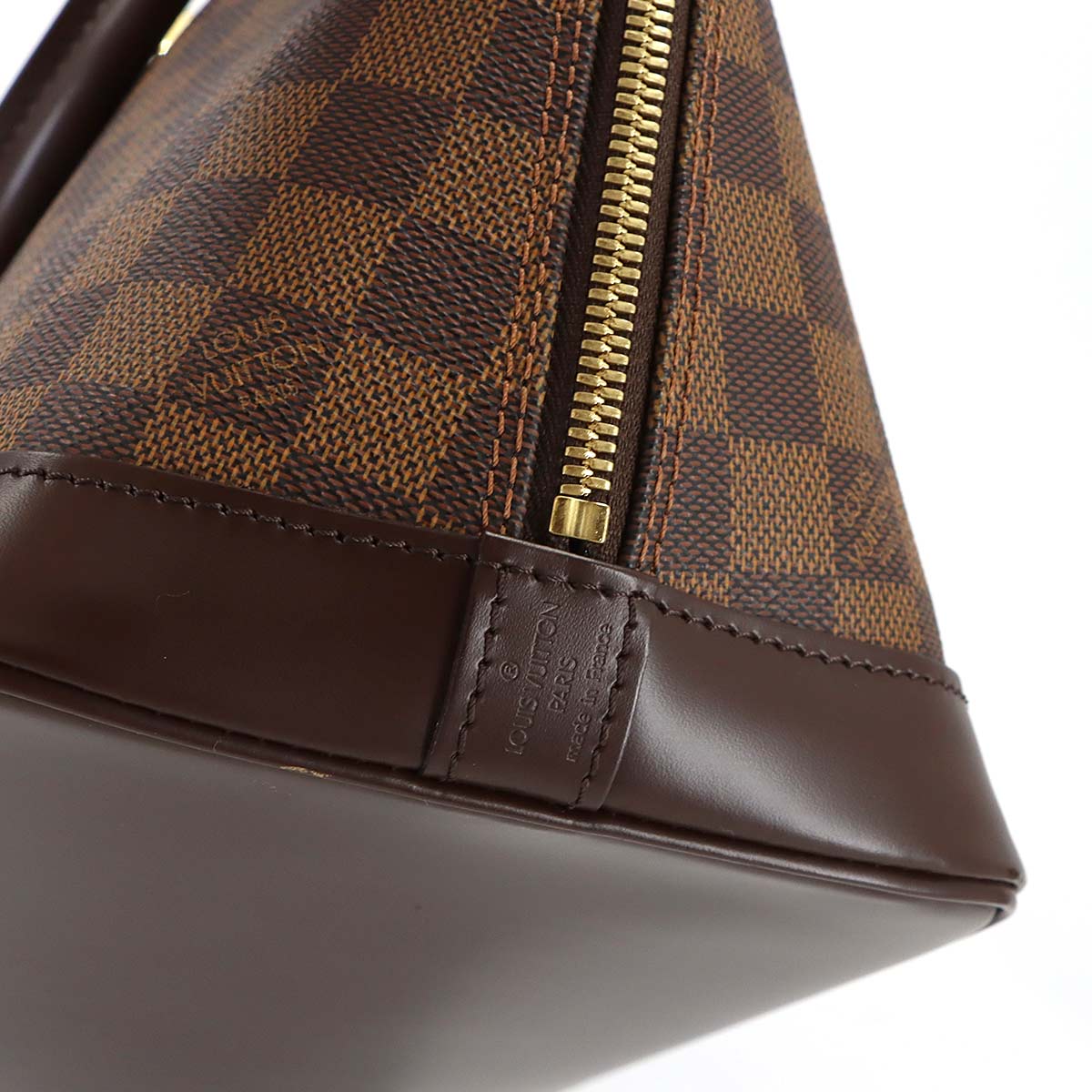 Damier Alma PM Hand Bag Ebene Brown N51131 Purse