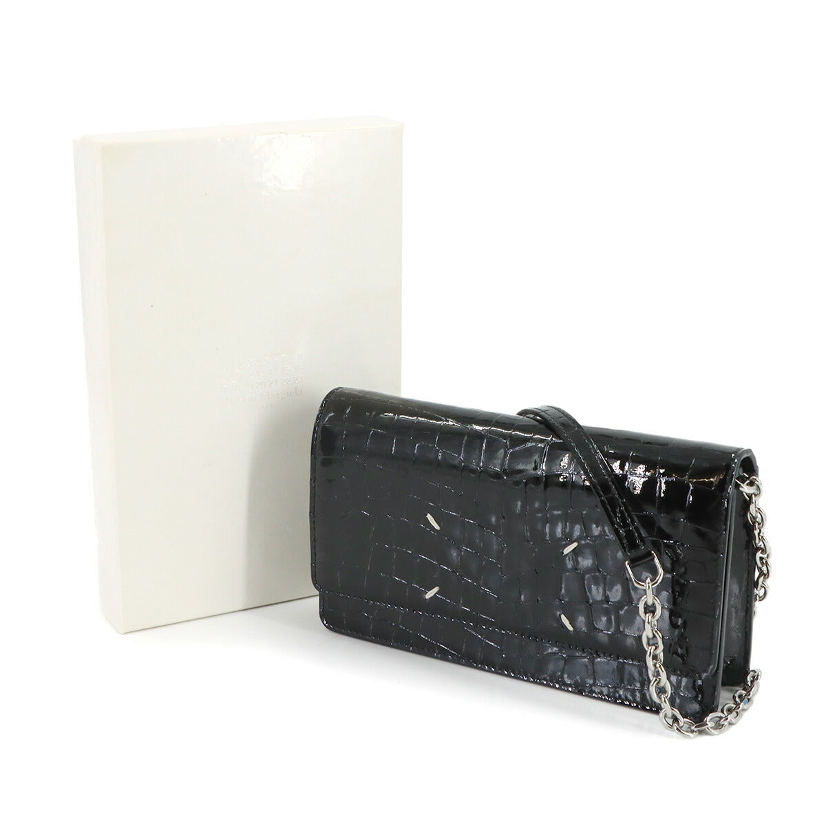 Chain Wallet Leather Black S56UI0147