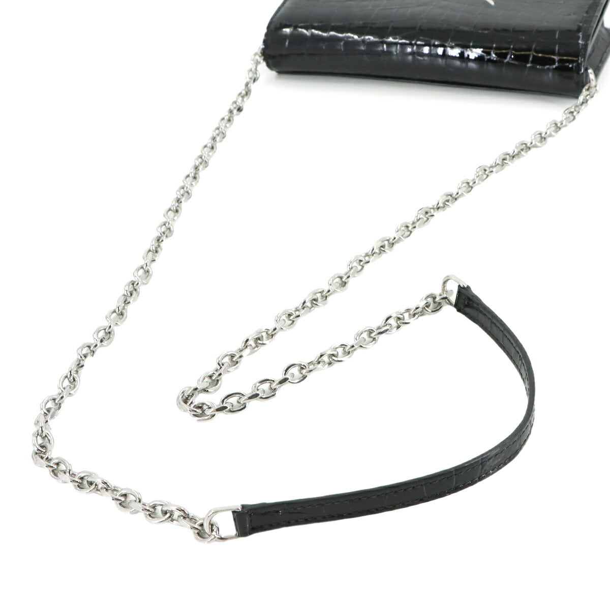 Chain Wallet Leather Black S56UI0147