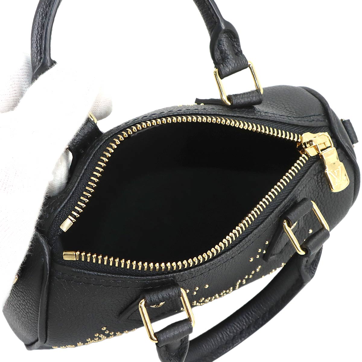 Monogram Empreinte Nano Speedy Hand Shoulder Bag Studs