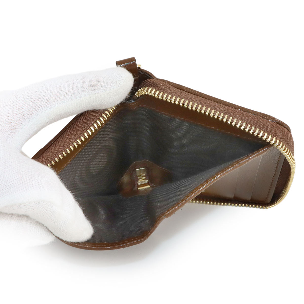 Interlocking G Zip Wallet GG Supreme Canvas Leather 700691