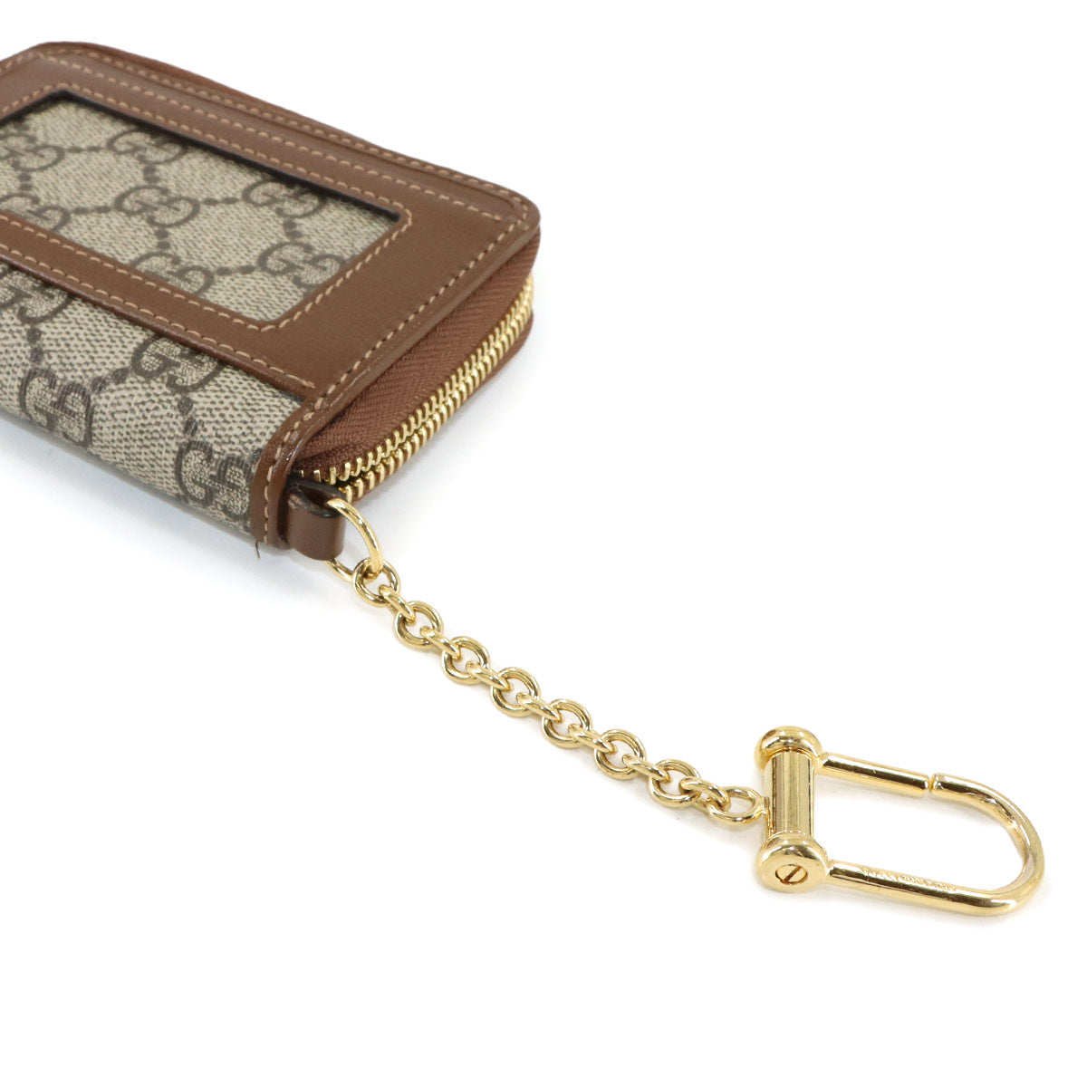 Interlocking G Zip Wallet GG Supreme Canvas Leather 700691