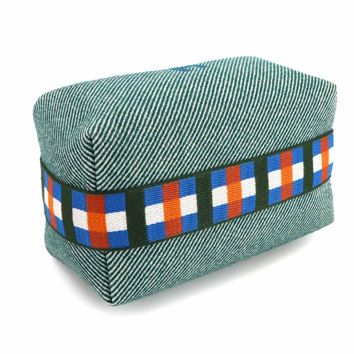 Bride a Brac PM Au Carre Hand Bag Wooltwill Vert Foret H Pouch