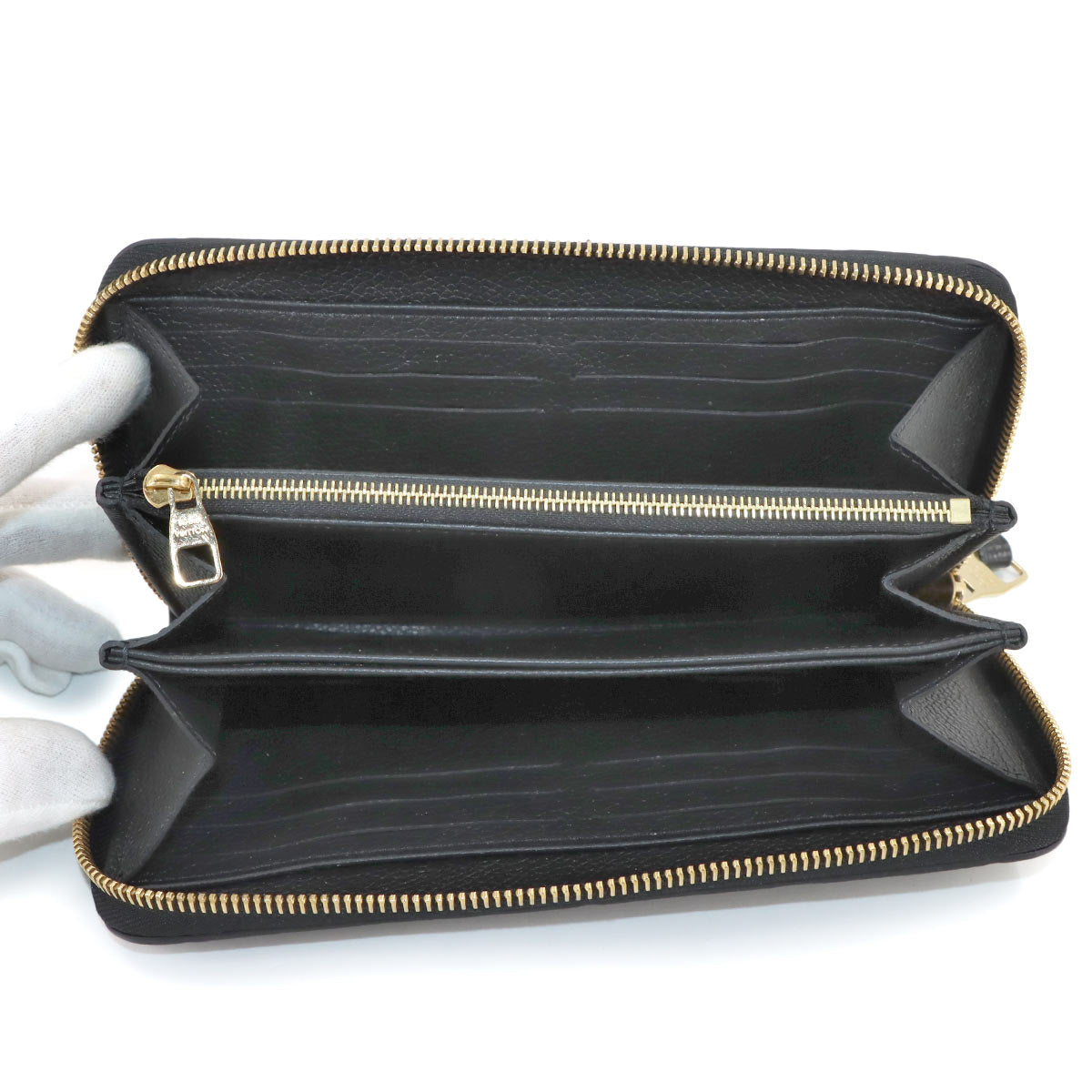 Monogram Empreinte Zippy Wallet Leather Noir M61864