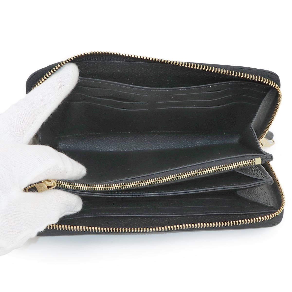 Monogram Empreinte Zippy Wallet Leather Noir M61864