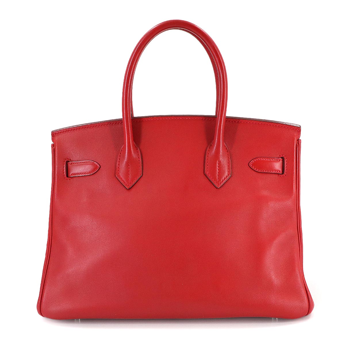 Birkin 30 Veau Swift Vermillon Hand Bag Purse