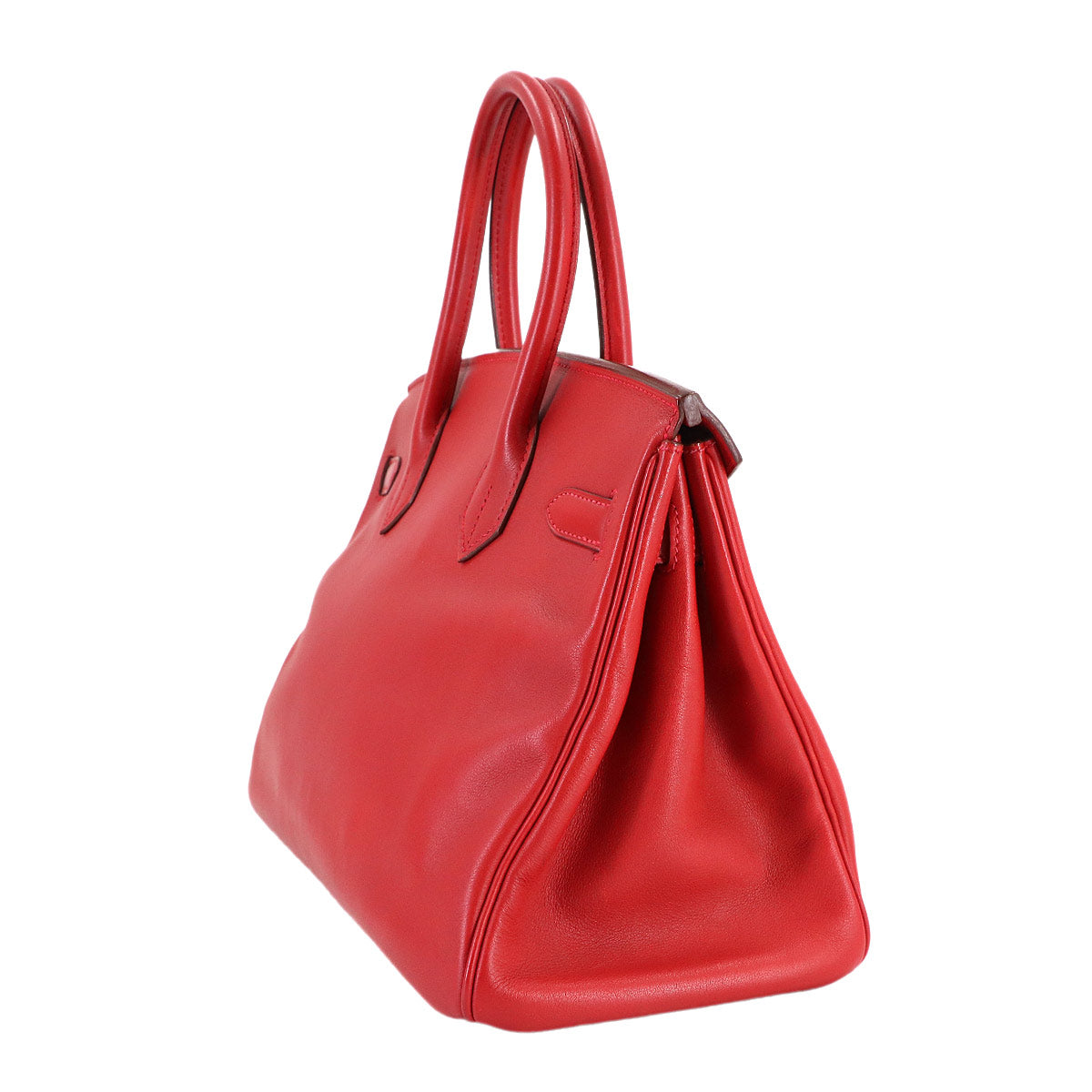 Birkin 30 Veau Swift Vermillon Hand Bag Purse
