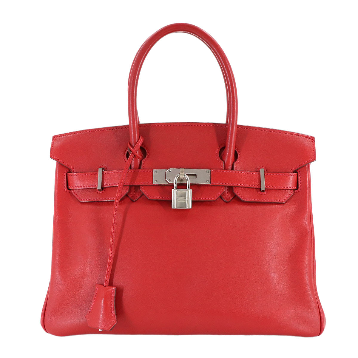 Birkin 30 Veau Swift Vermillon Hand Bag Purse