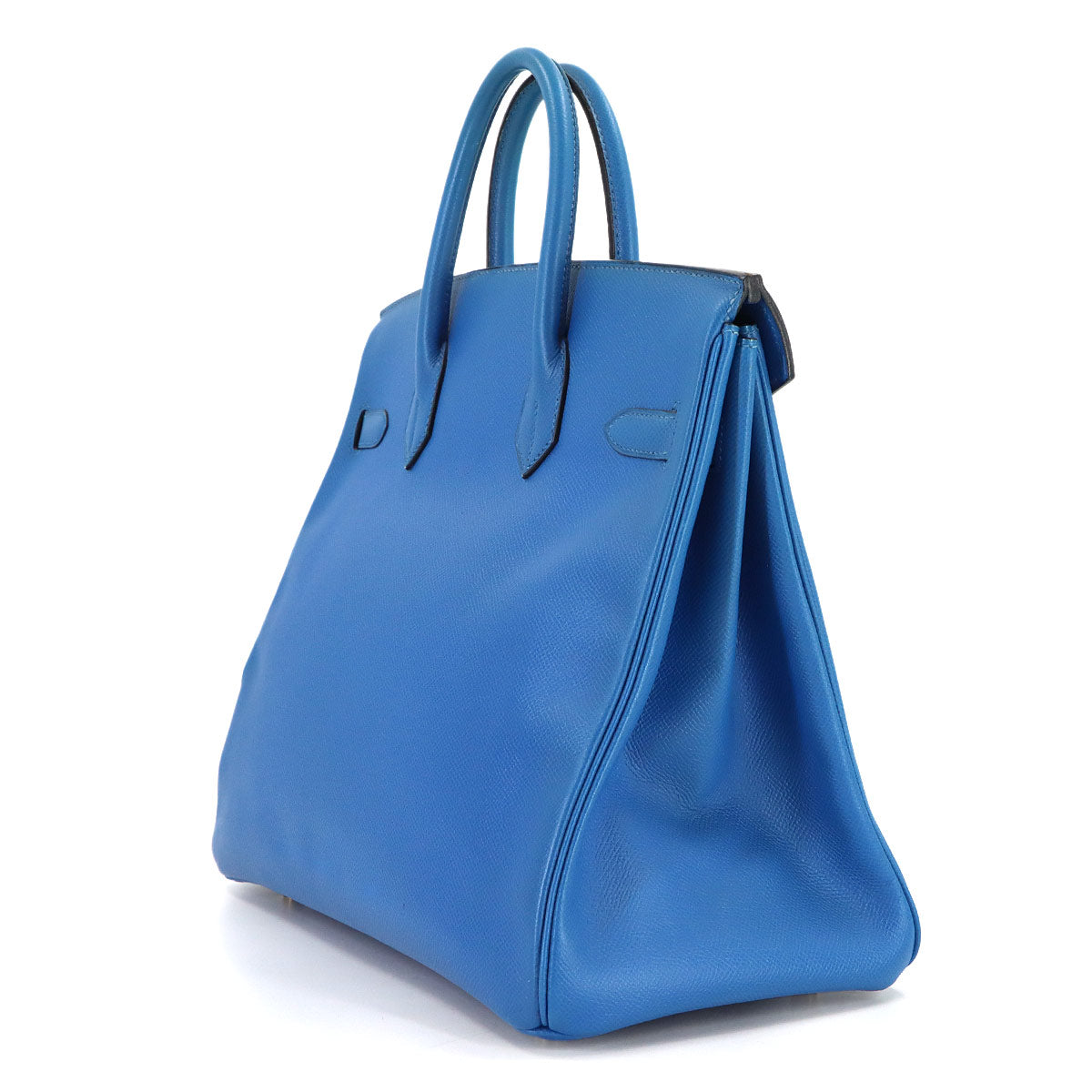 Haut a Courroies 32 Coushevel Epsom Blue Hand Bag Purse