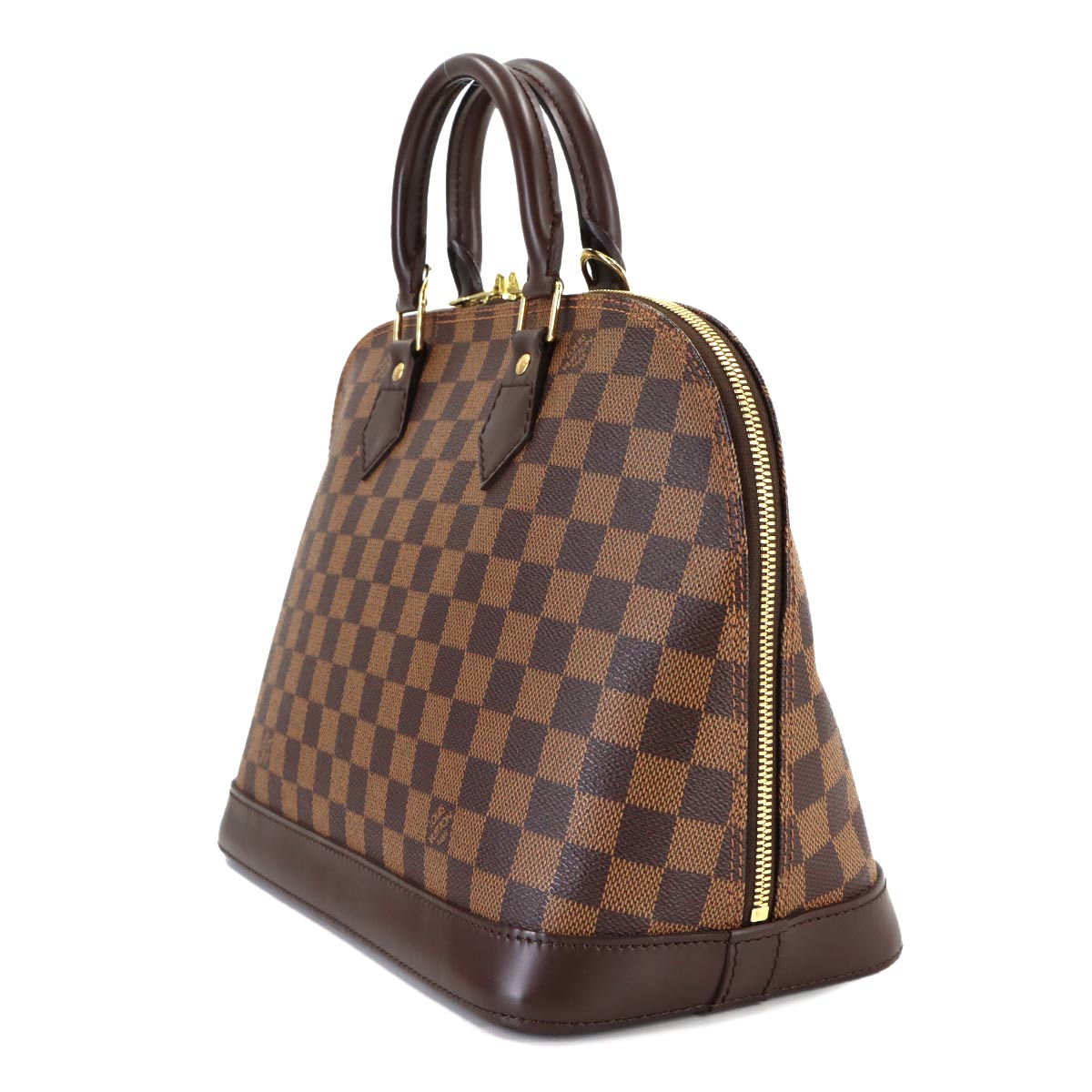 Damier Alma PM Hand Bag Ebene Brown N51131 Purse