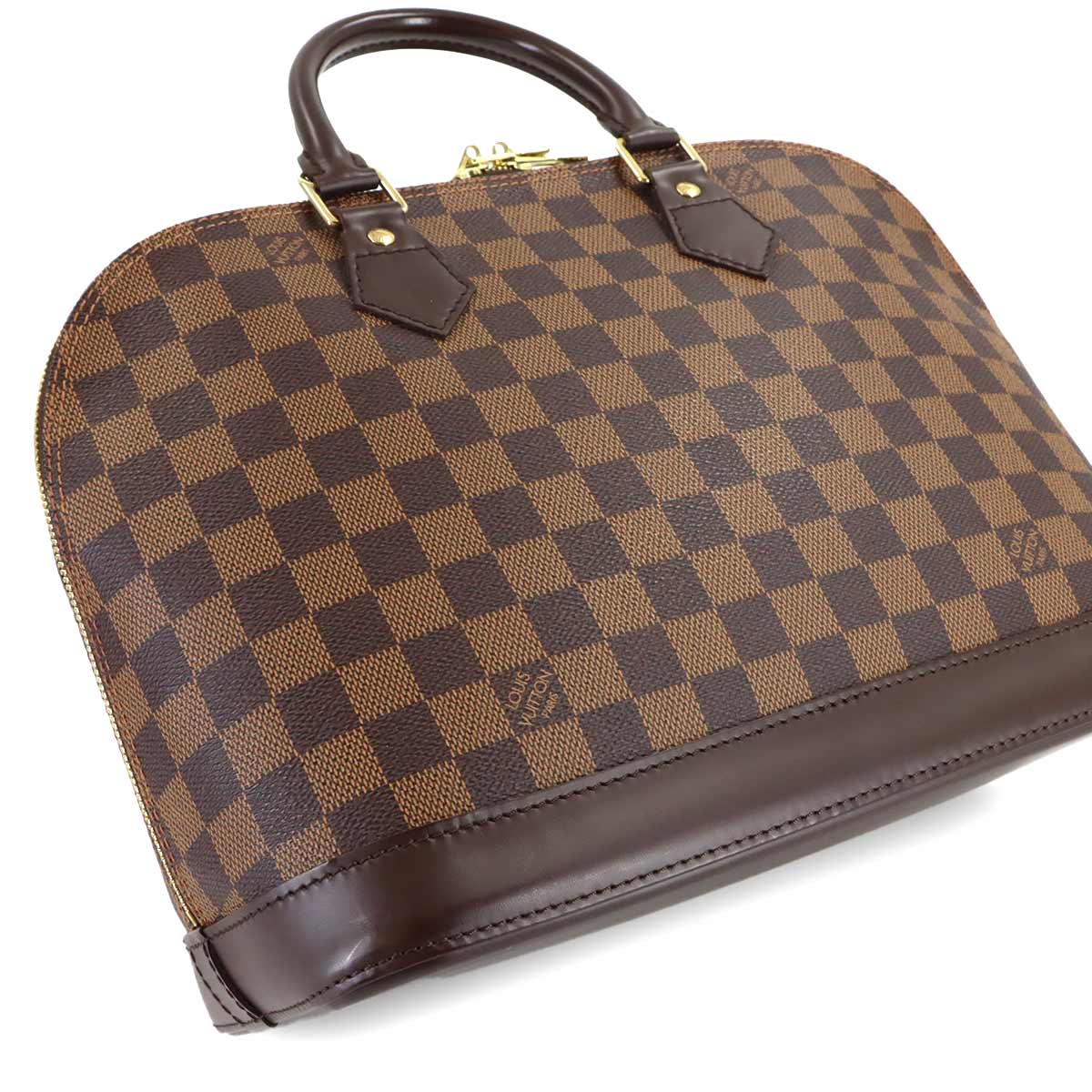 Damier Alma PM Hand Bag Ebene Brown N51131 Purse