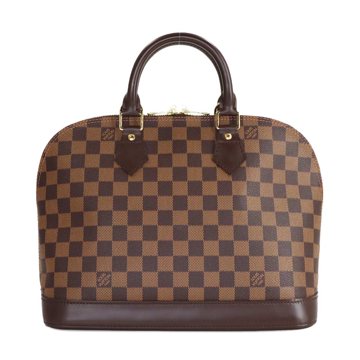 Damier Alma PM Hand Bag Ebene Brown N51131 Purse