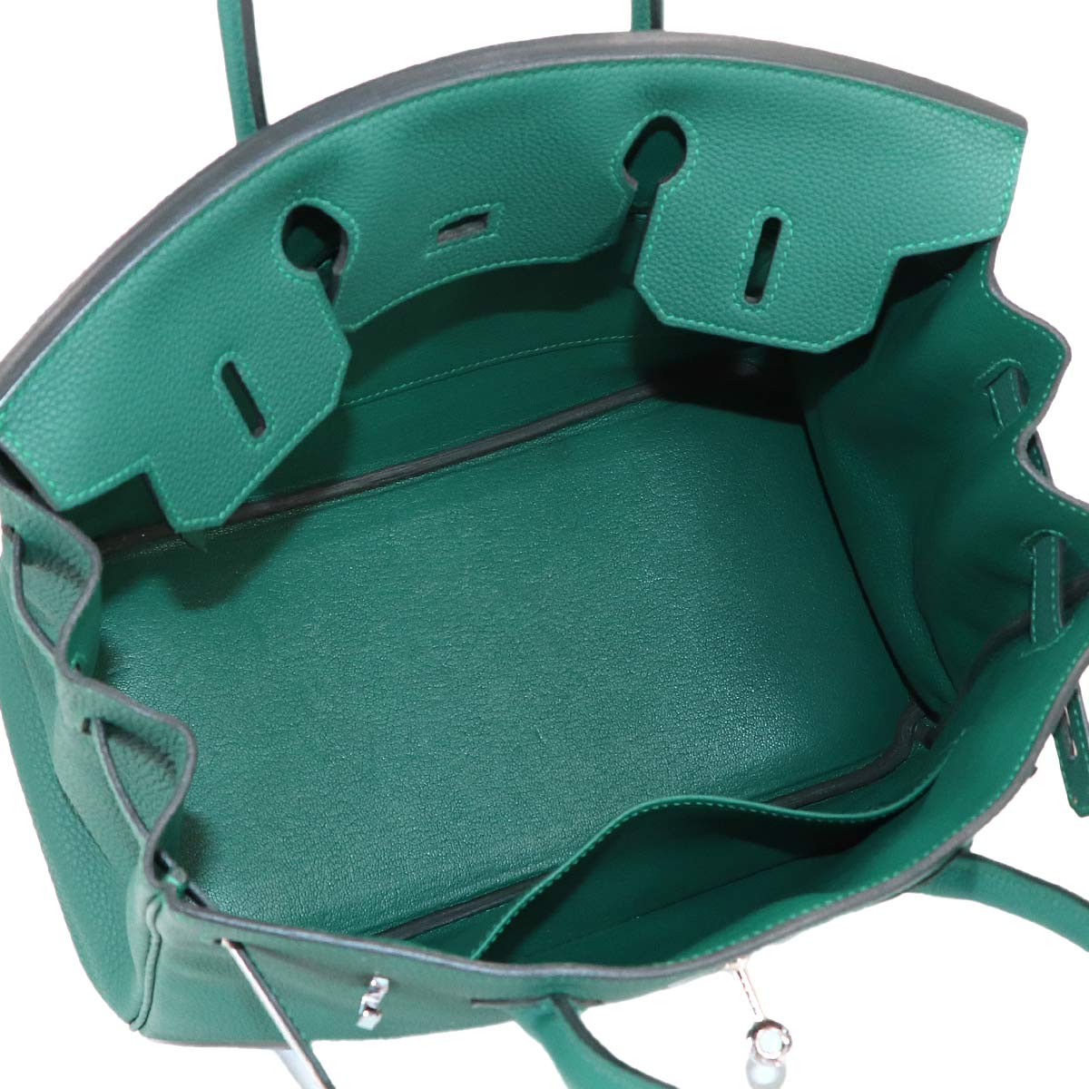 Birkin 30 Veau Togo Malachite Hand Bag Purse