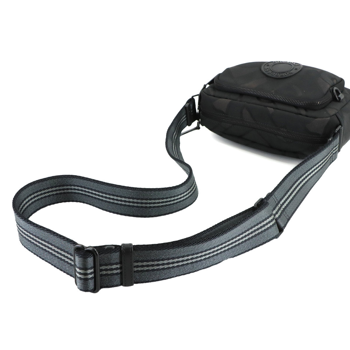 TB Monogram Paddy Shoulder Bag Canvas Black Gray 8029989