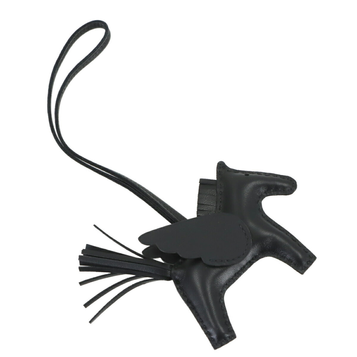 Rodeo Pegasus PM Bag Charm Agneau Milo Veau Swift So Black