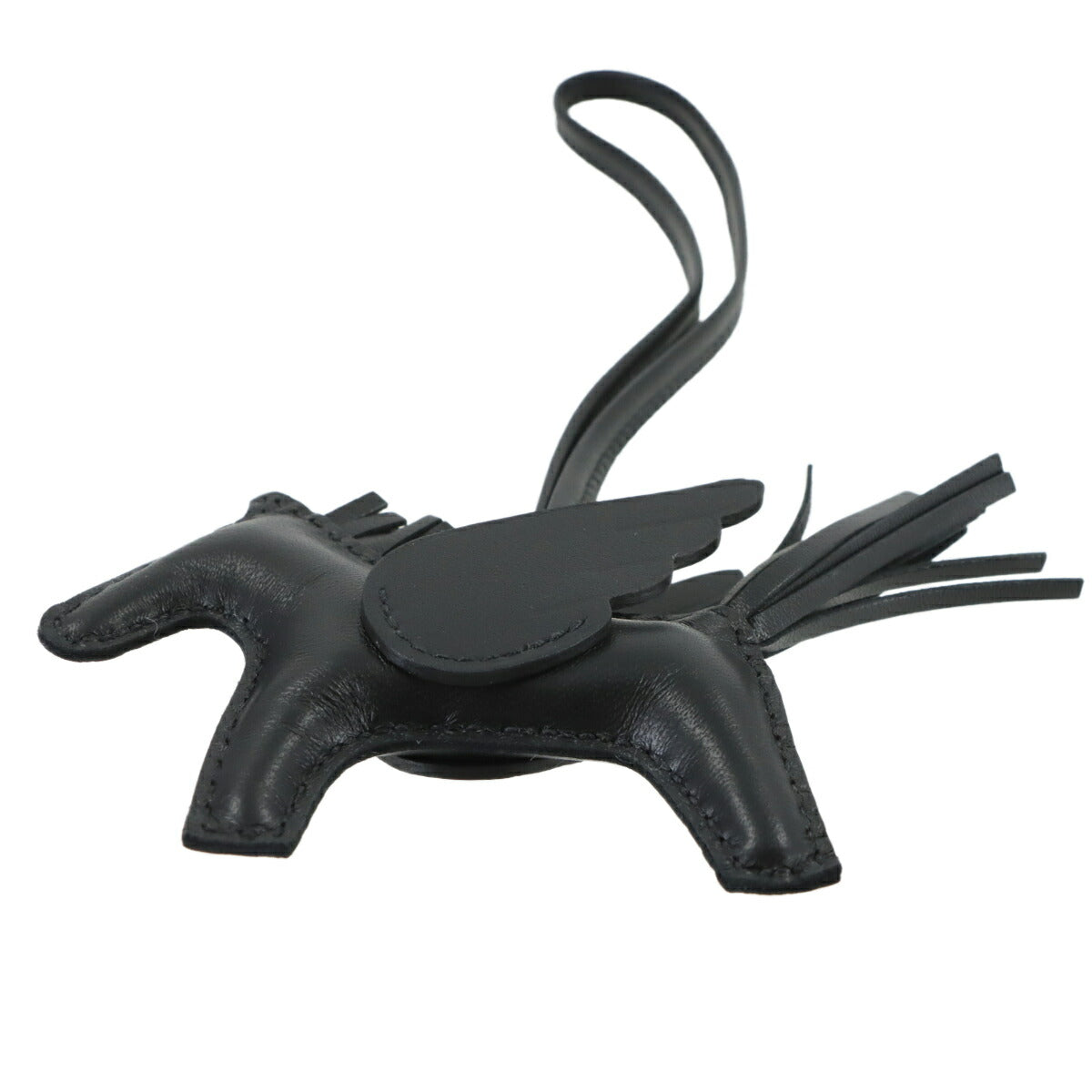 Rodeo Pegasus PM Bag Charm Agneau Milo Veau Swift So Black