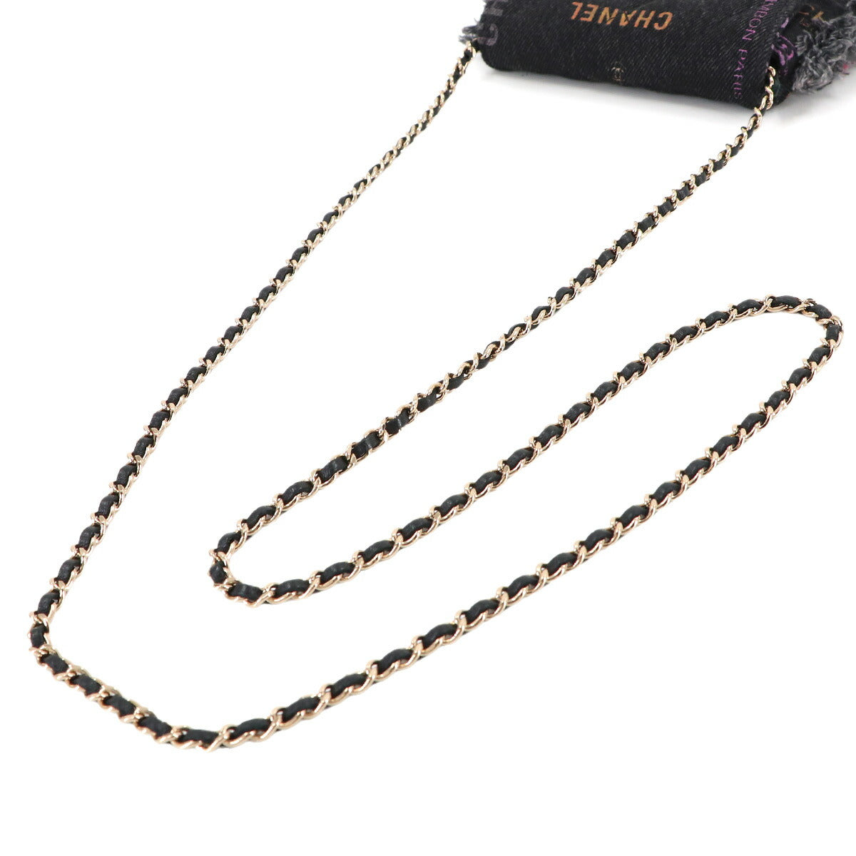 Matelasse Mini Chain Shoulder Bag Denim Black AP2602 Logos