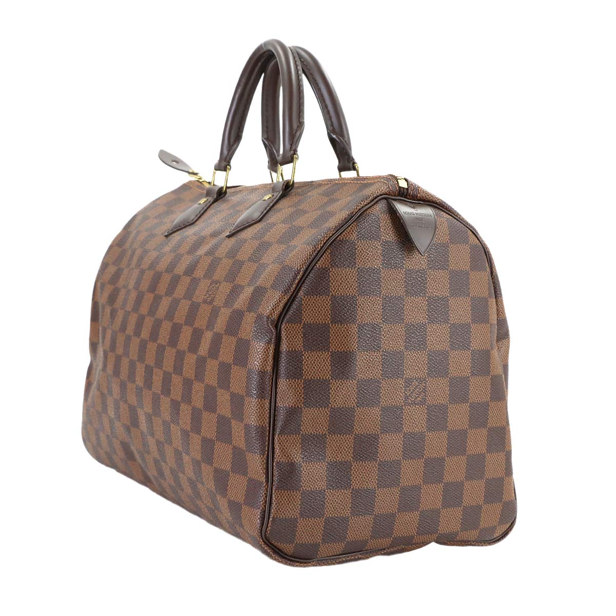 Damier Speedy 35 Hand Bag Ebene N41363 Brown Purse