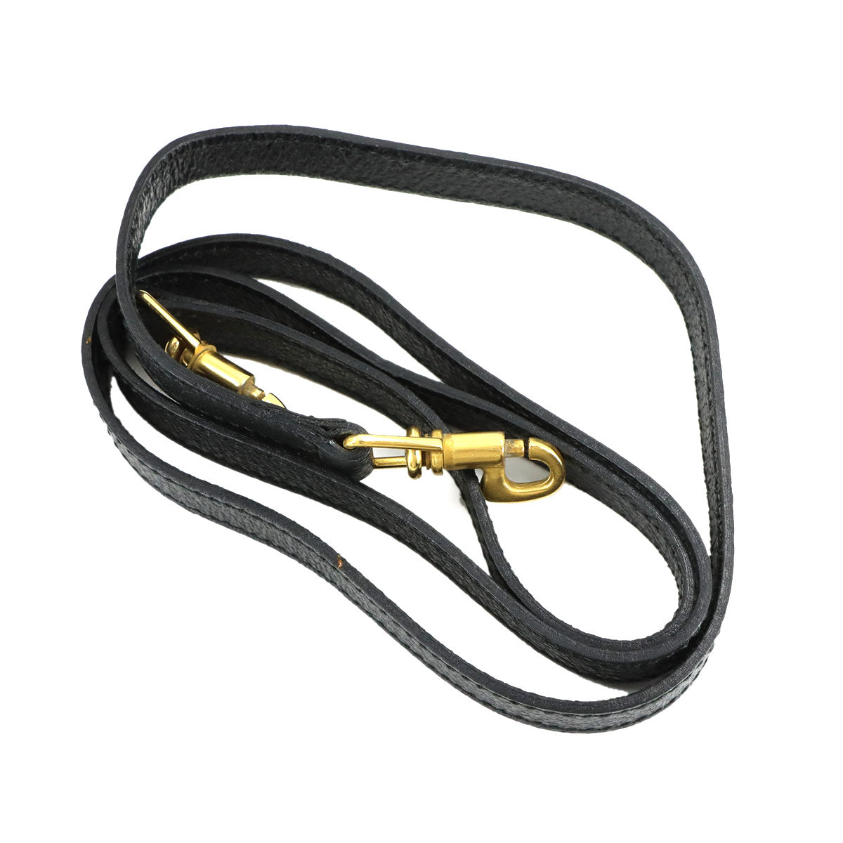 Bamboo 2way Hand Shoulder Bag Leather Black 001 213 0188