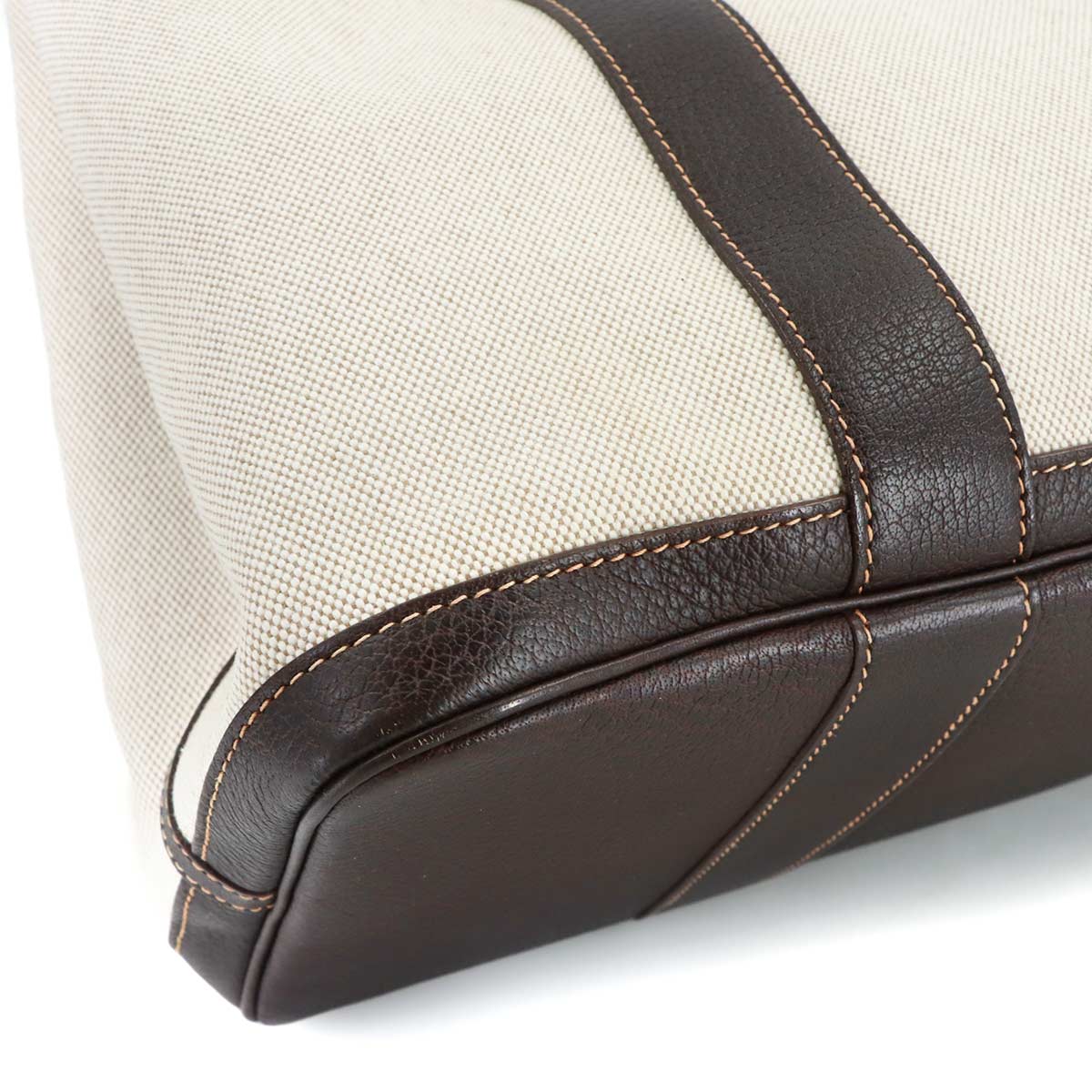 Garden Party PM Tote Bag Toile H Negonda Natural Marron Purse