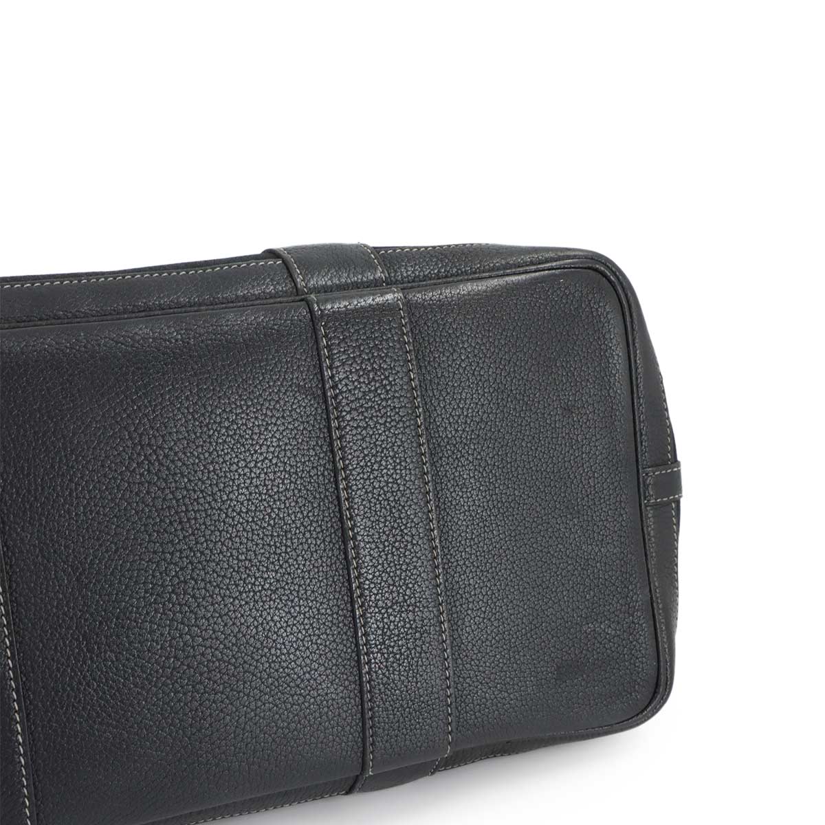 Garden Party PM Tote Bag Toile Officier Leather Black
