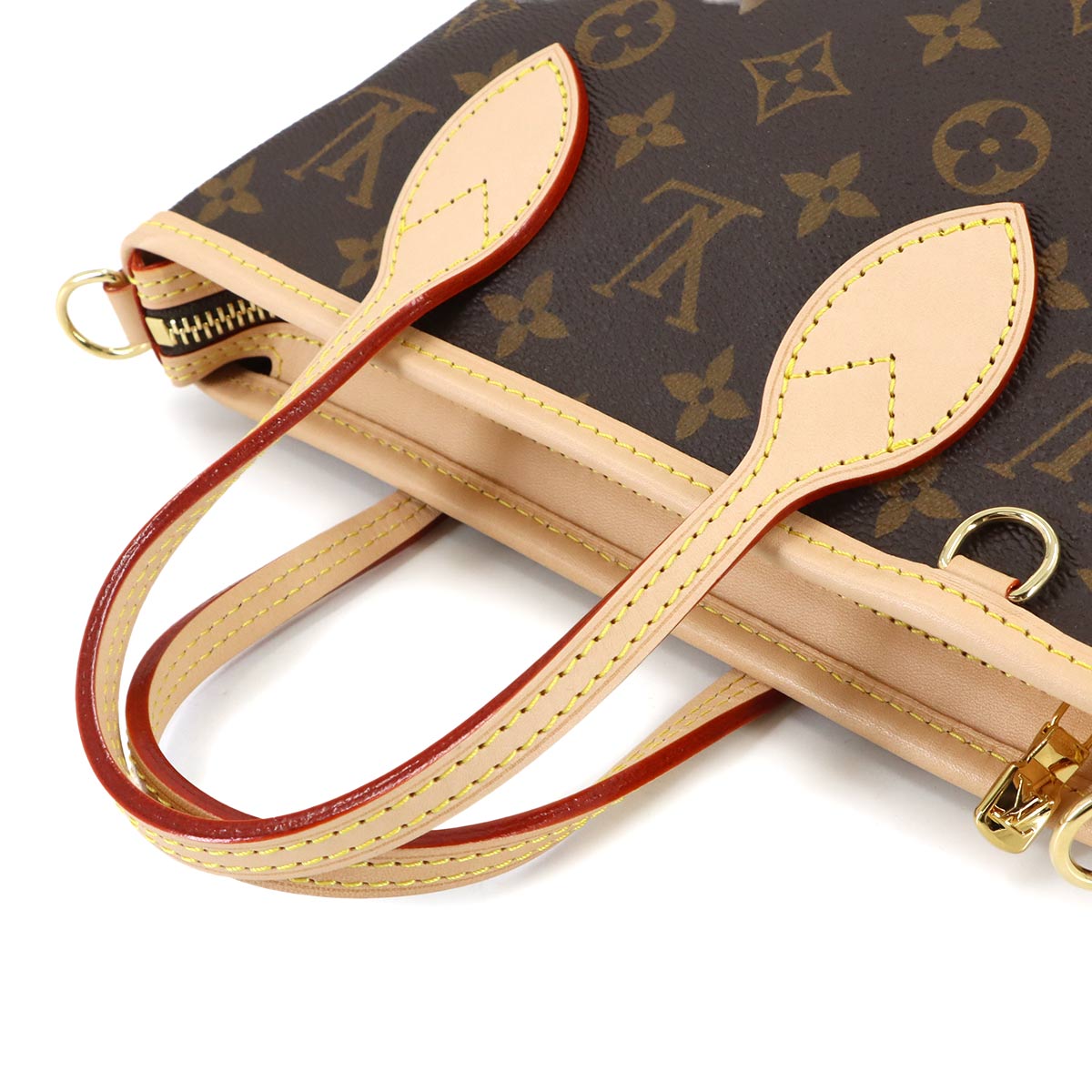 Monogram Neverfull BB Tote Shoulder Bag Brown M46705