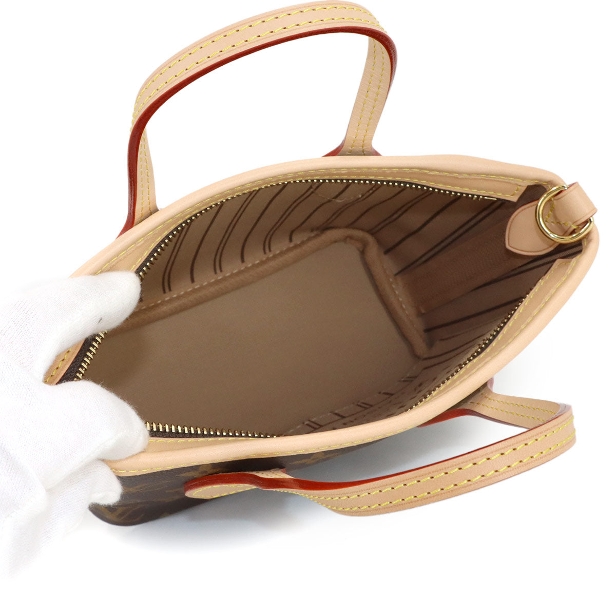 Monogram Neverfull BB Tote Shoulder Bag Brown M46705