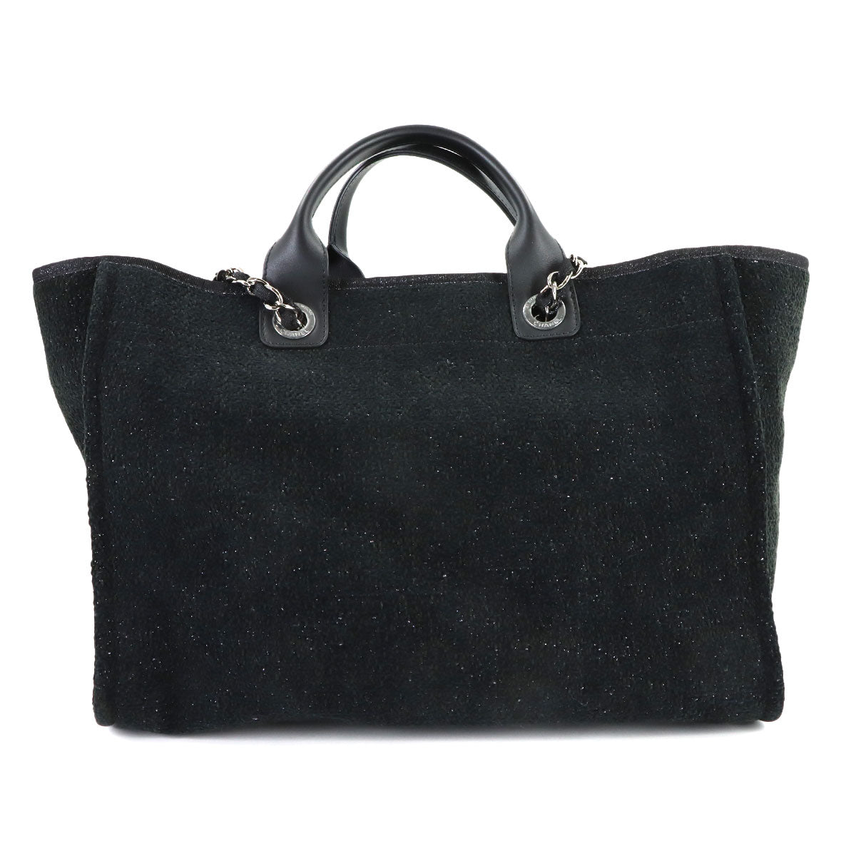 Deauville GM Tote Chain Shoulder Bag Velour Black A66941