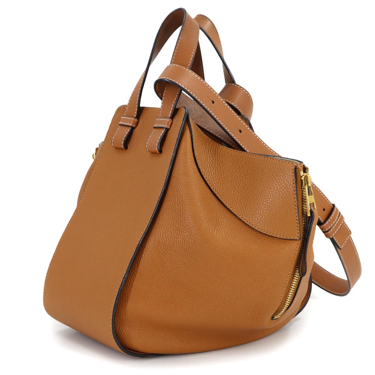 Hammock Small 2way Hand Shoulder Bag Leather Brown