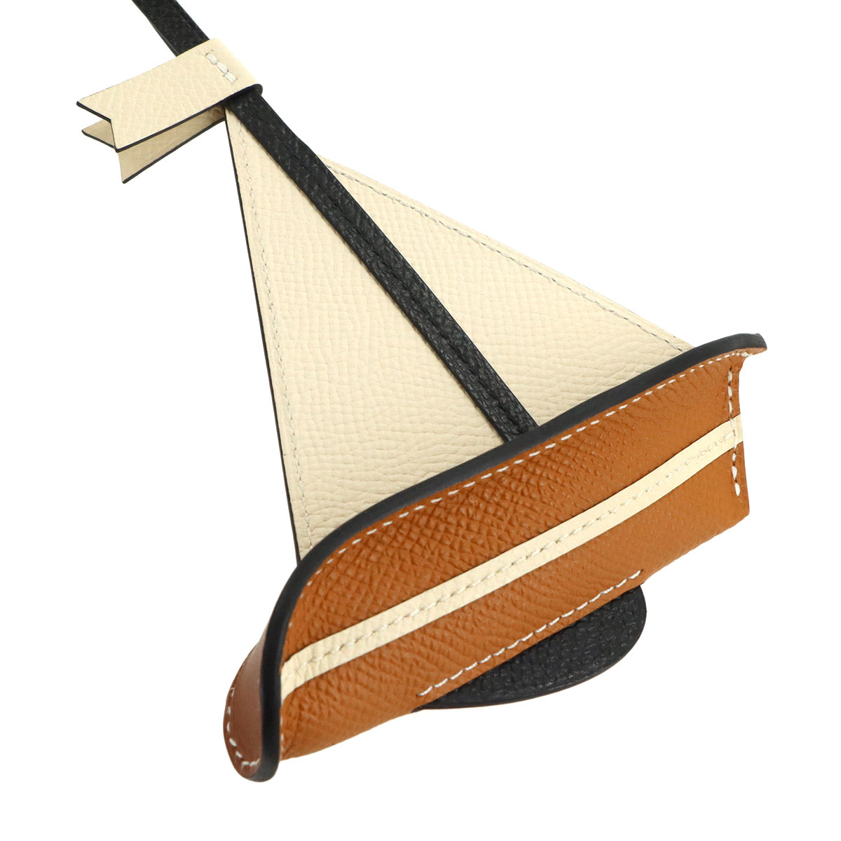 Bag Charm Sail 24 Yacht Veau Epsom Veau Barenia Nata Black