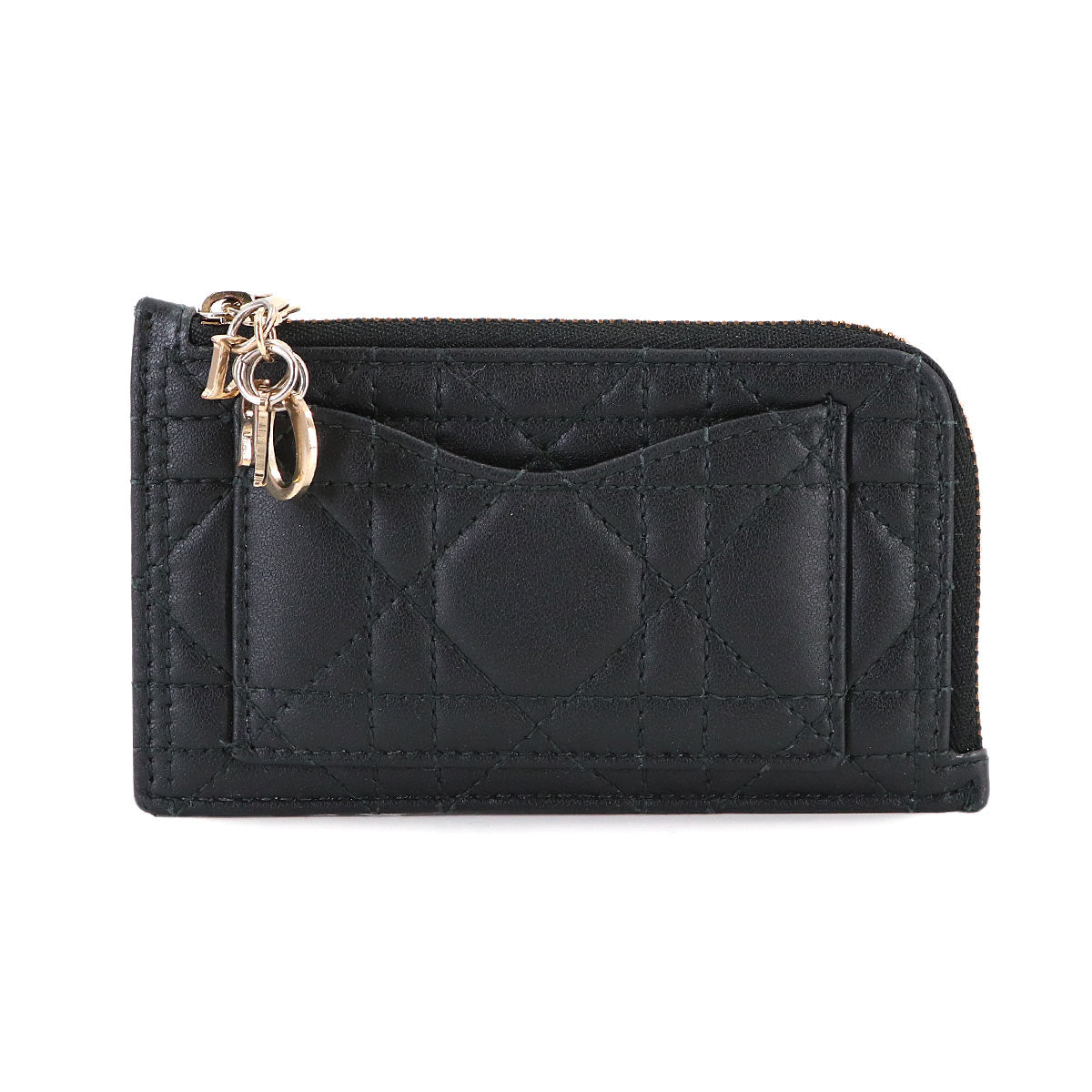 Lady Dior Cosmos Card Case Leather Black S0965ONMJ