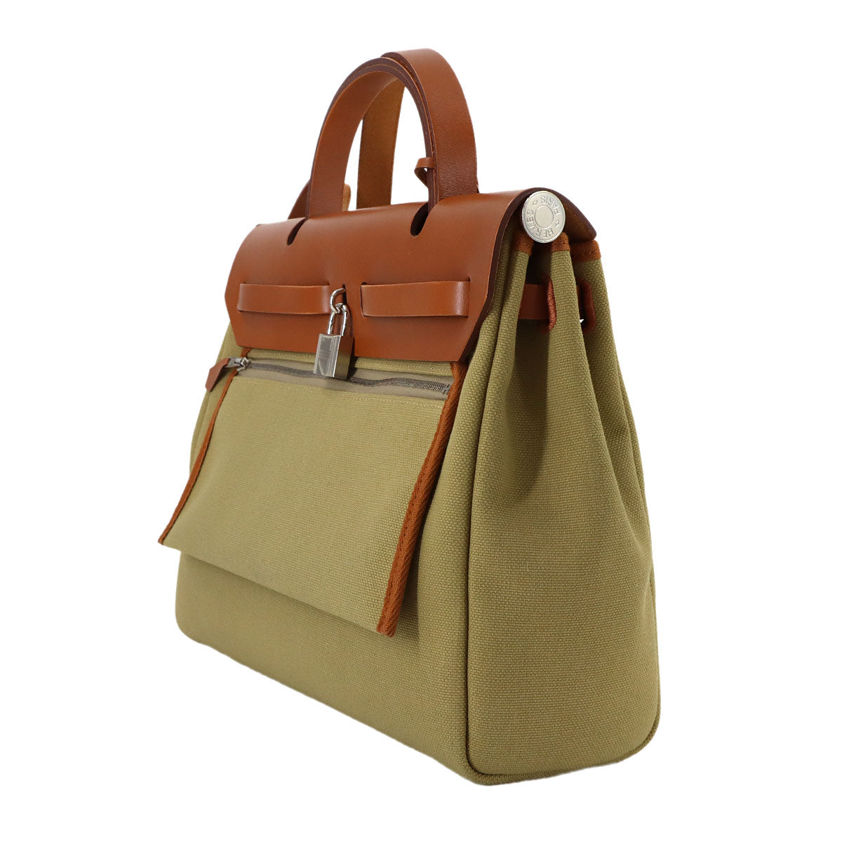 Her Bag Zip Retourne 31 PM Hand Shoulder Bag Toile Militaire