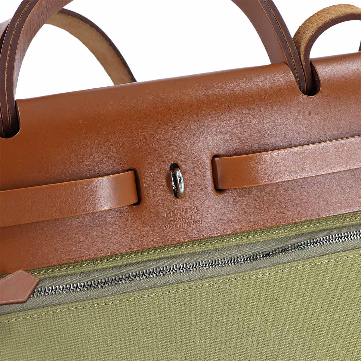 Her Bag Zip Retourne 31 PM Hand Shoulder Bag Toile Militaire