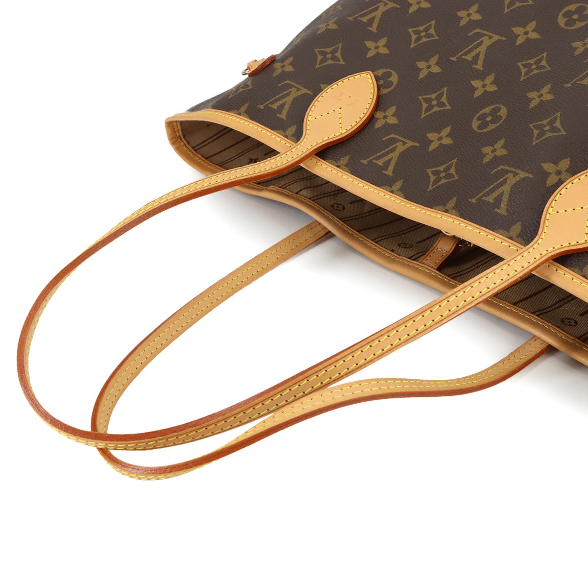 Monogram Neverfull MM Tote Bag Brown Beige M40156 Purse