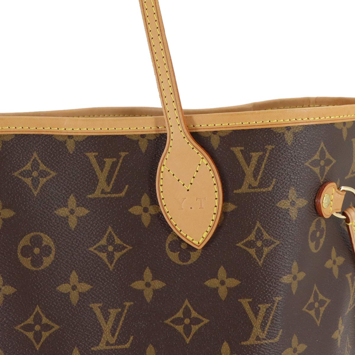 Monogram Neverfull MM Tote Bag Brown Beige M40156 Purse