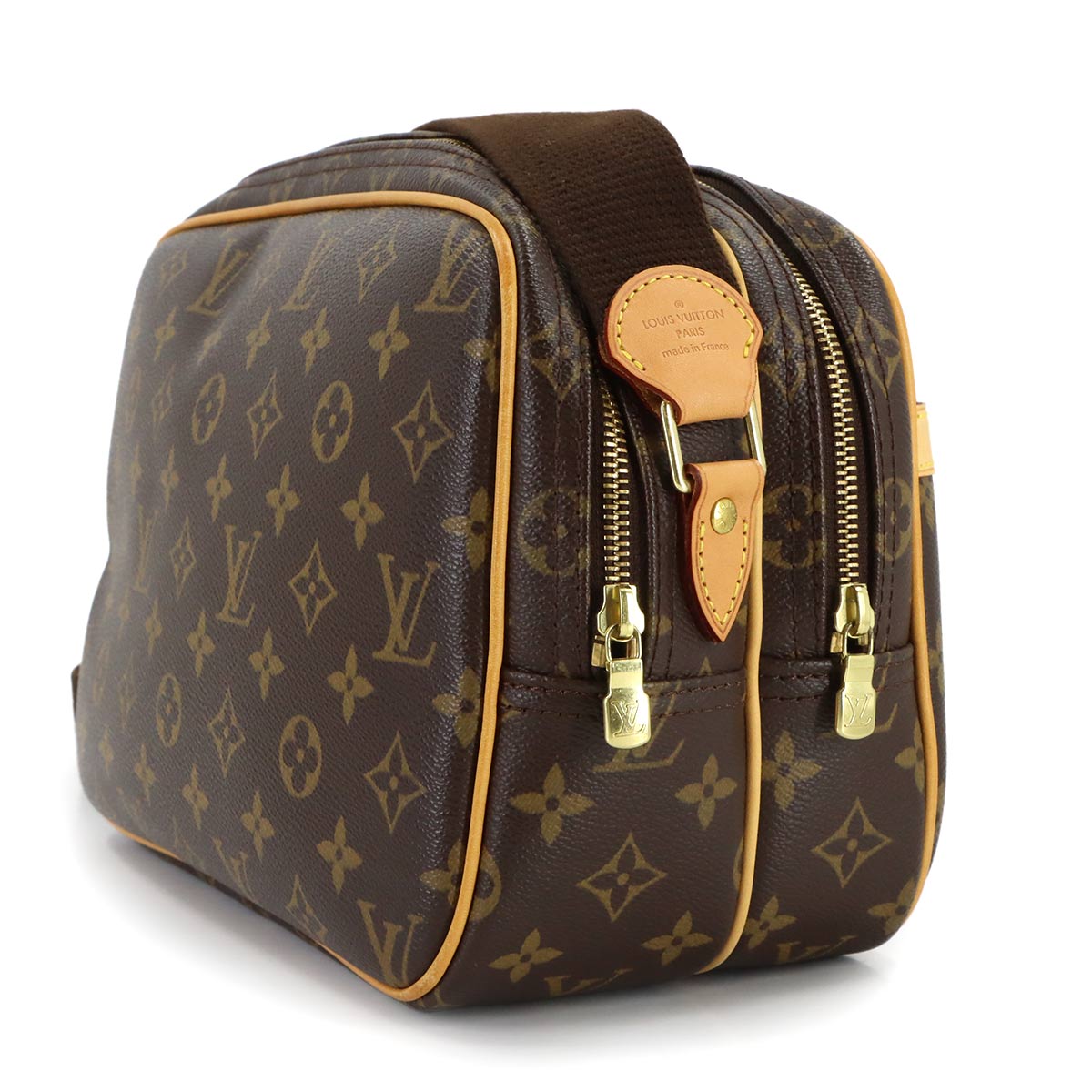 Monogram Reporter PM Shoulder Bag Brown M45254 Purse