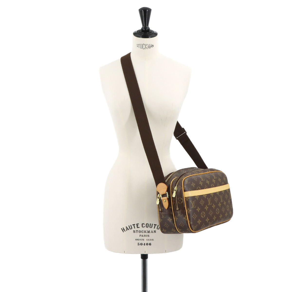 Monogram Reporter PM Shoulder Bag Brown M45254 Purse