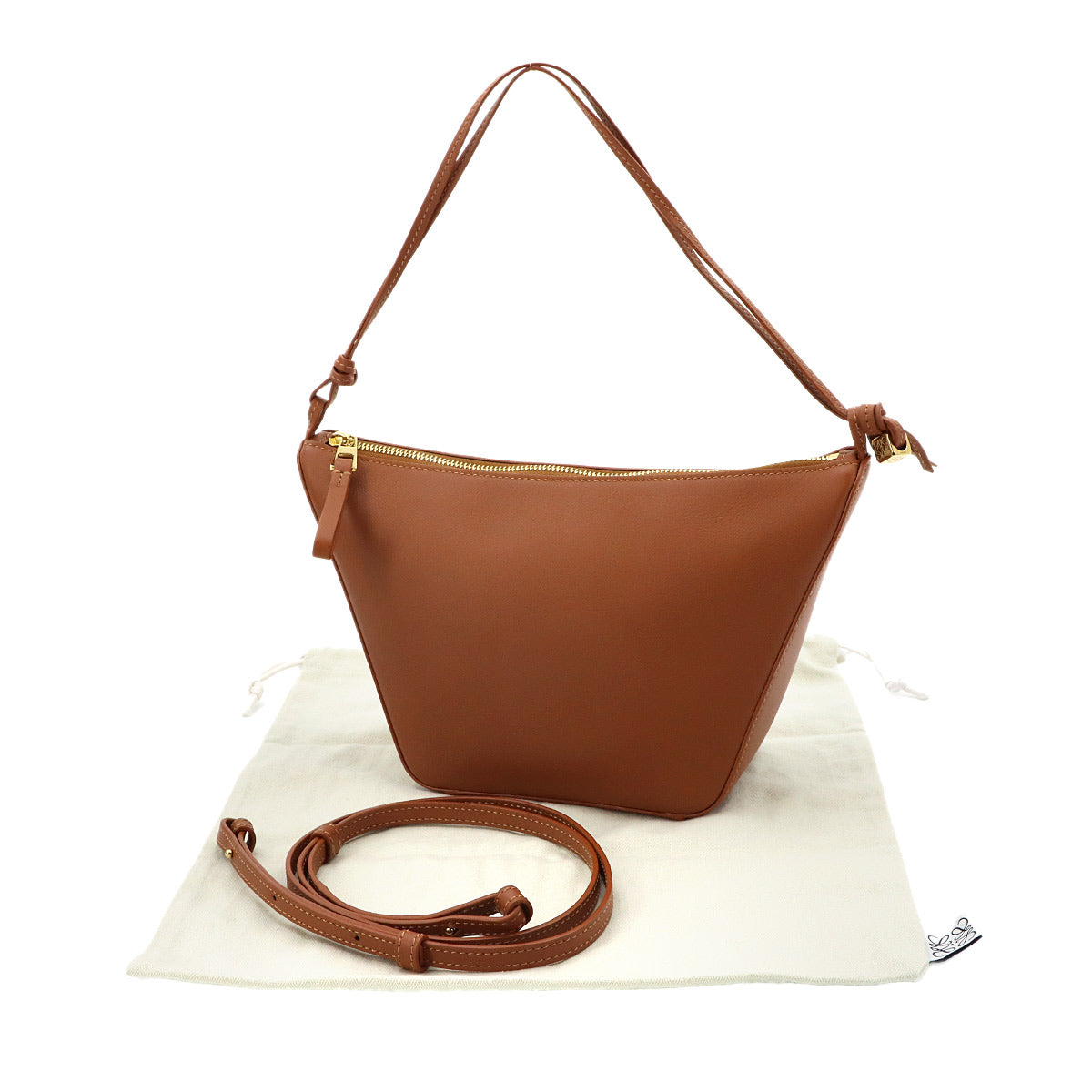 Hammock Hobo Bag Shoulder Bag Mini Leather Tan Brown A538G13X01