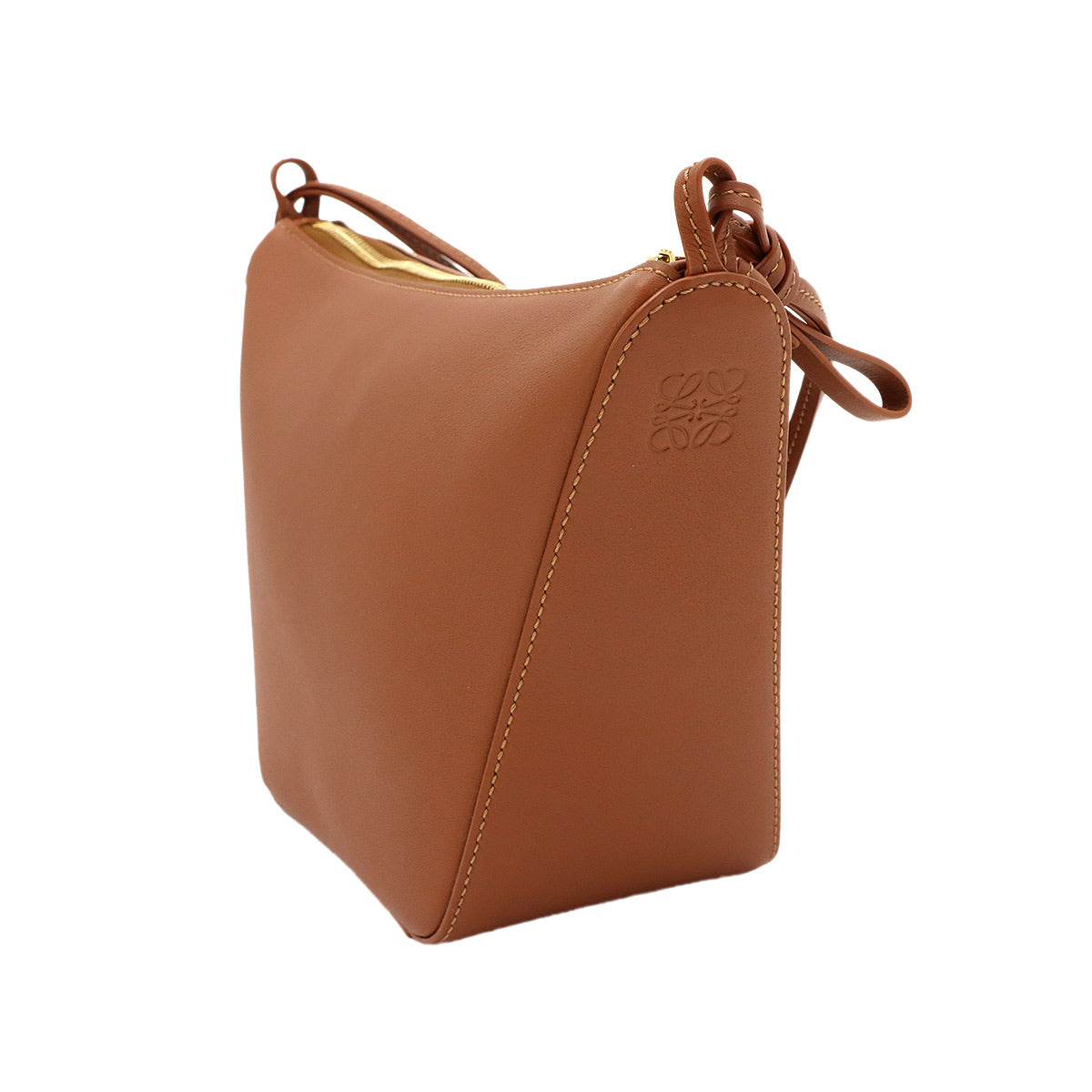 Hammock Hobo Bag Shoulder Bag Mini Leather Tan Brown A538G13X01