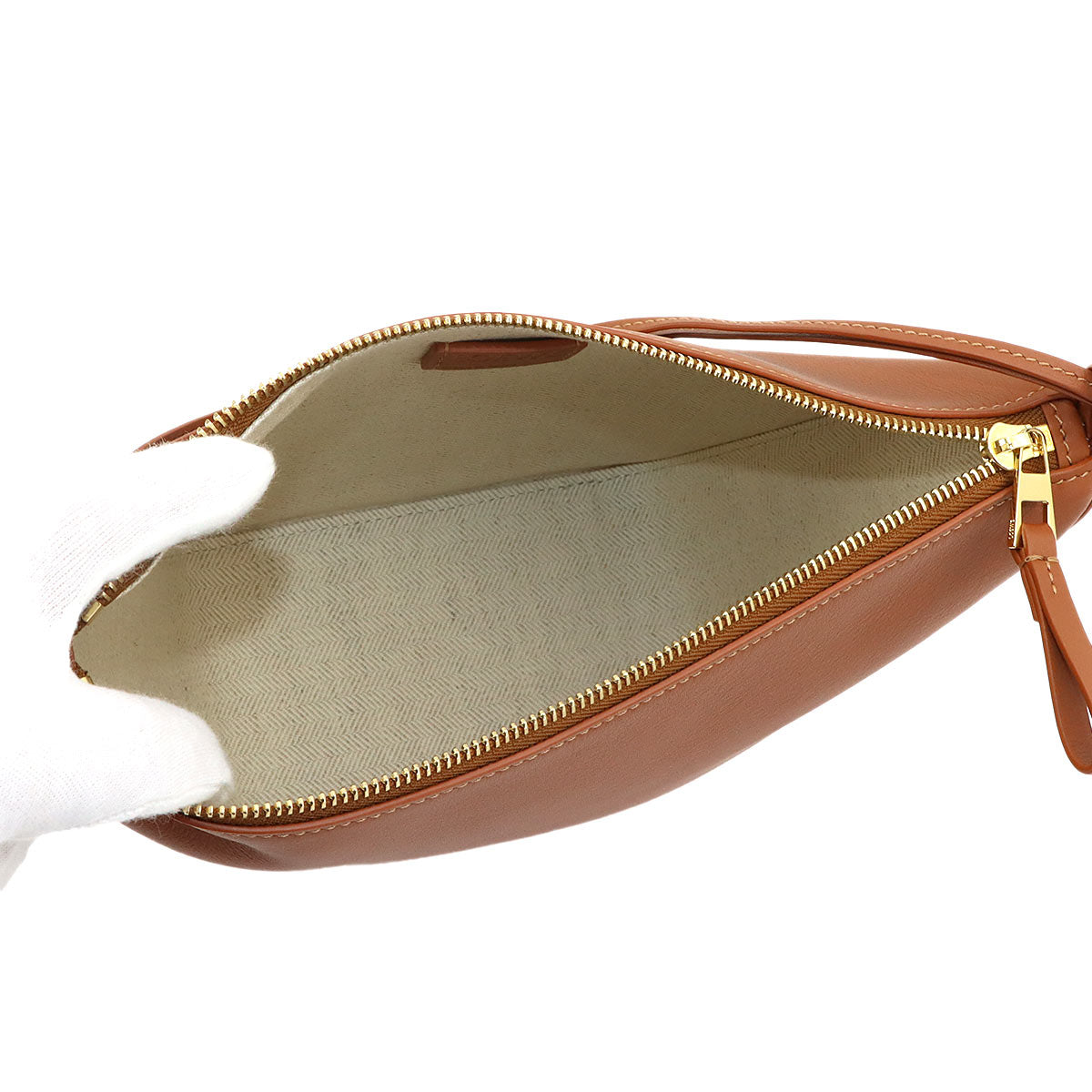 Hammock Hobo Bag Shoulder Bag Mini Leather Tan Brown A538G13X01