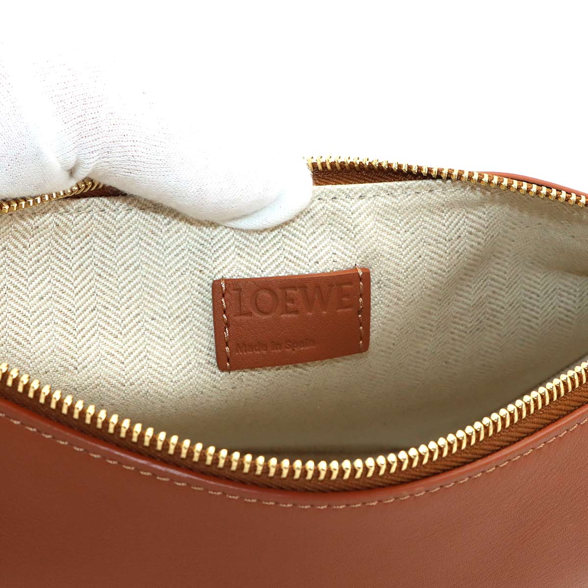 Hammock Hobo Bag Shoulder Bag Mini Leather Tan Brown A538G13X01