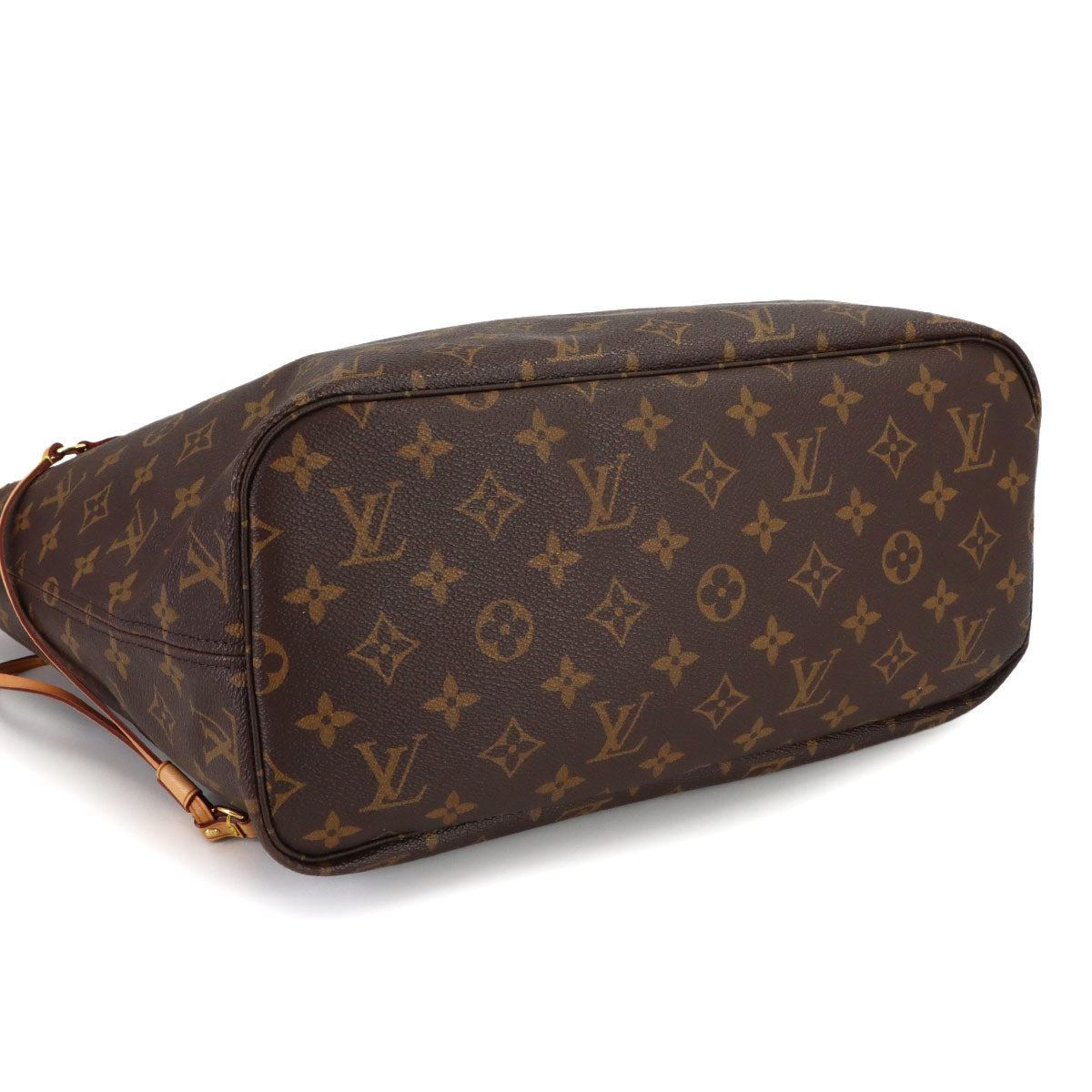 Monogram Neverfull MM Tote Bag Brown Cerise M41177