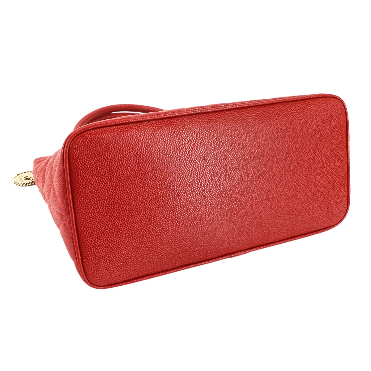 Medallion Tote Bag Leather Red A01804 Coco Logos