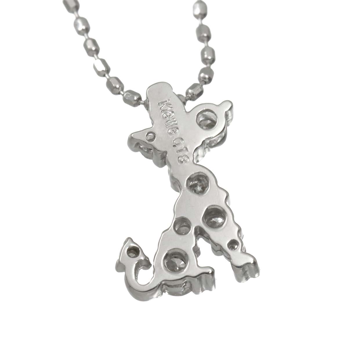 Diamond 0.18ct Necklace 18K WG White Gold 750