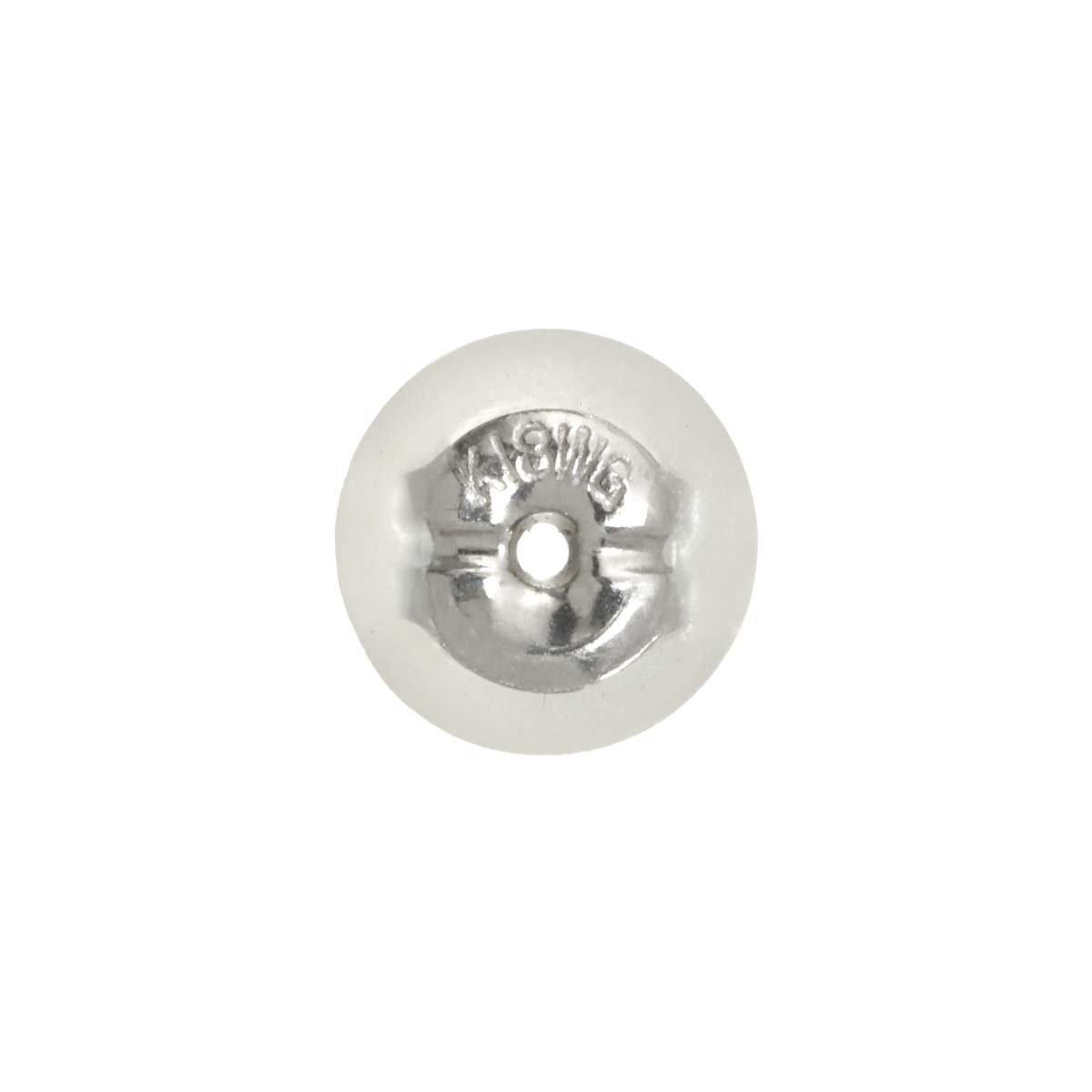 Diamond Earring Pierced 18K K18 WG 750 One Piece only