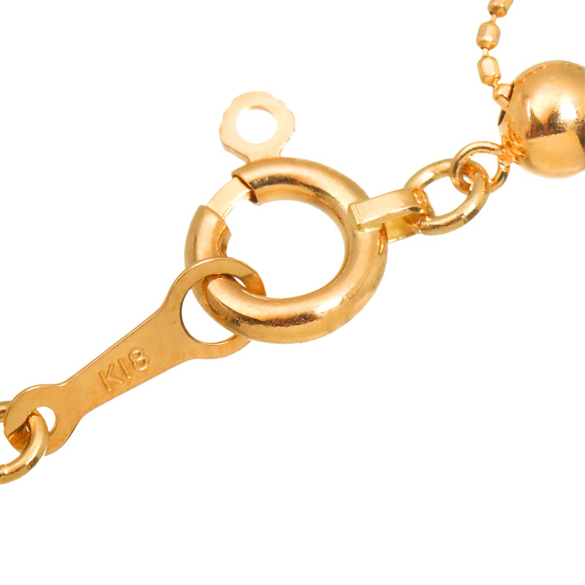 Diamond 0.604ct F/SI2 Necklace 18K K18 PG 750