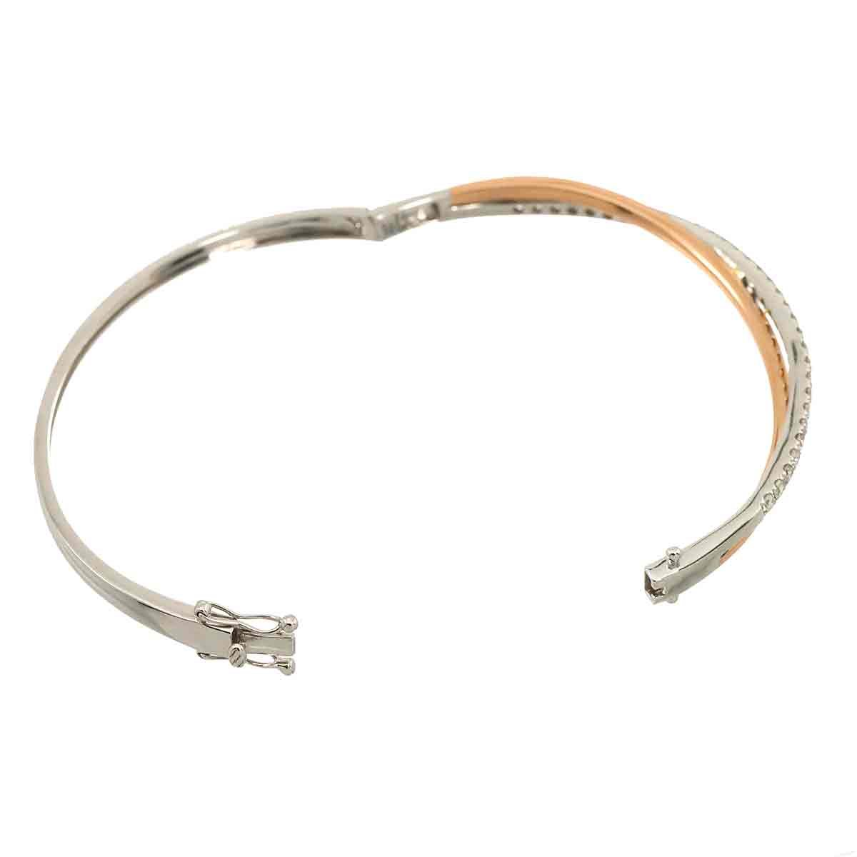 Diamond 1.00ct Bracelet 18K K18 WG PG White Pink Gold 750